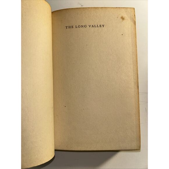 The Long Valley John Steinbeck 1938 Hardcover Book - Picture 5 of 13